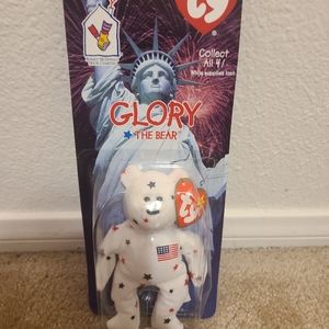 RARE AND RETIRED Ty GLORY Beanie Babie The Bear (OBO!)